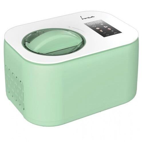 Aparat de facut inghetata Fram FICM-DW16GR, 100 W, Capacitate: 1 l, Ecran LED, Timer, Control tactil, Compresor incorporat, Bol inghetata detasabil, Functii: inghetata, iaurt, mixare, slushie, sorbet, racire, Verde