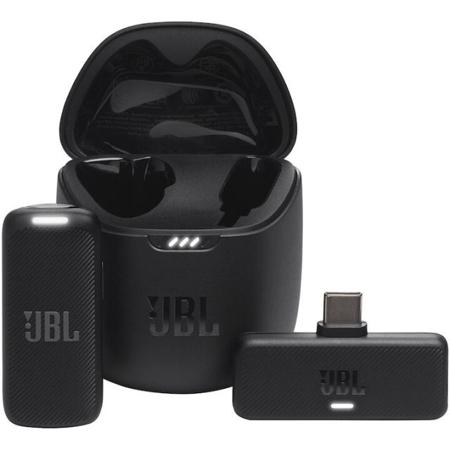 JBL Microfon wireless JBL Quantum Stream, USB-C, autonomie pana la 24 ore, Negru