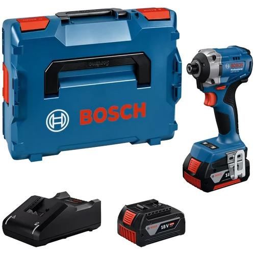 Masina de infiletat/desfiletat cu percutie pe acumulator Bosch Professional FGDR 18V-215, 18 V, 215 Nm, 3300 RPM, 3800 percutii/min, locas hexagonal interior 1/4inch sistem prindere, cutie L-Boxx, 2 acumulatori 2 Ah, incarcator