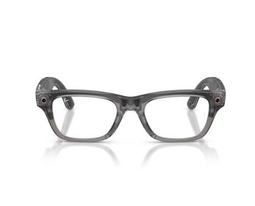 Ochelari Smart Ray-ban META Blayzer Optics Gen 2 RW7001 8529 50, Wi-Fi 6, Bluetooth, Aparat foto cu filmare, Asistent vocal, 32GB Flash, Lentile Transparente (Gri)
