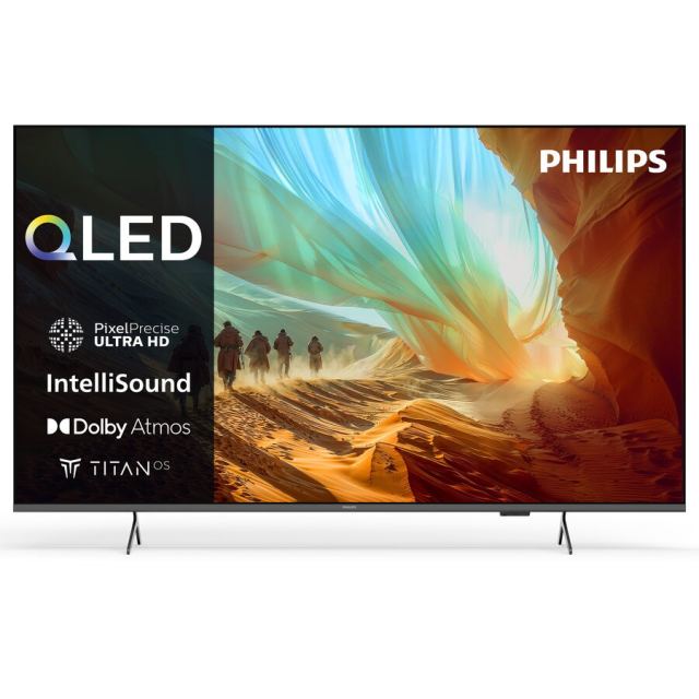 Philips Televizor Philips QLED 50PQS7801, 126 cm, Smart TV, 4K Ultra HD, Clasa E (Model 2026)