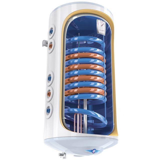 Boiler termoelectric cu 2 serpentine TESY BiLight GCV7/4SL 1204420 B11 TSRCP2, 120 litri, 2000W, 0.8 Mpa, 18 mm, Turbolator, Serpentine pe partea stanga