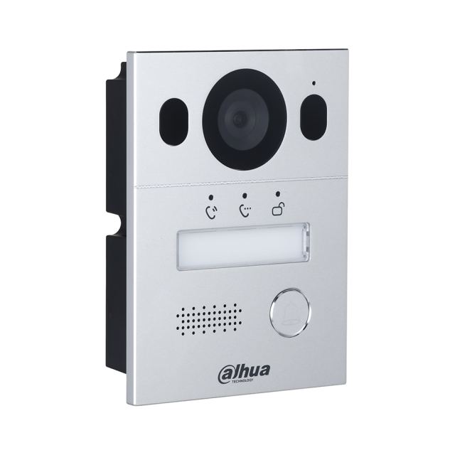 Videointerfon de exterior Dahua VTO2003F, 2 MP, aparent/ingropat, 2 fire