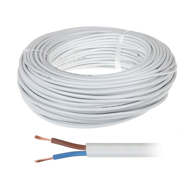 Cablu de alimentare  MYYM 2*1 (100M), rotund bifilar litat