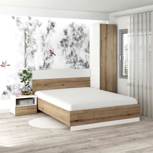 Dormitor complet ARONA 1 cu saltea inclusa