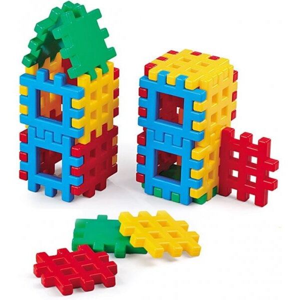 Marioinex Blocuri de constructie Marioinex Waffle , 24 bucati, minim 2 ani