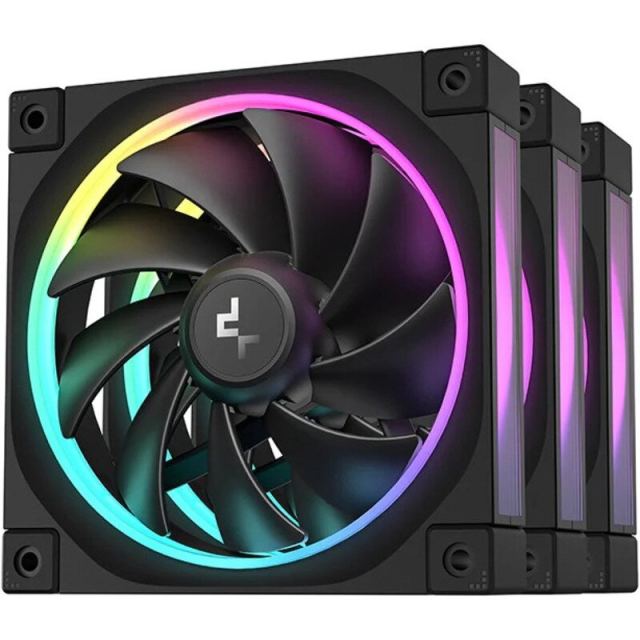 Deepcool Ventilatoare DEEPCOOL FL12-3in1, 120mm, Negru