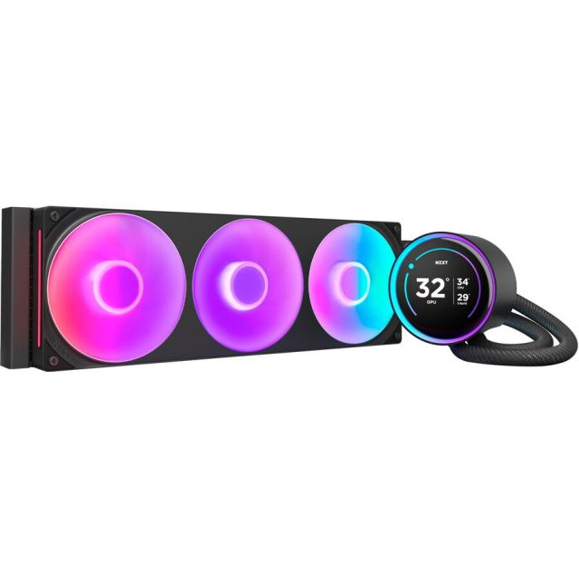 NZXT Cooler Procesor NZXT Kraken Elite 360 RGB V2 LCD, Negru