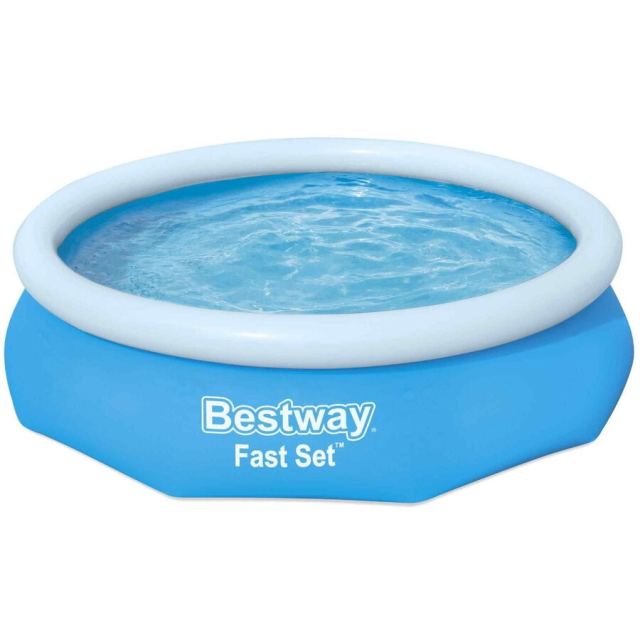 Bestway Set rapid Bestway pentru piscina PVC Gonflabila cu Pompa de Filtrare 305x76cm, Albastru