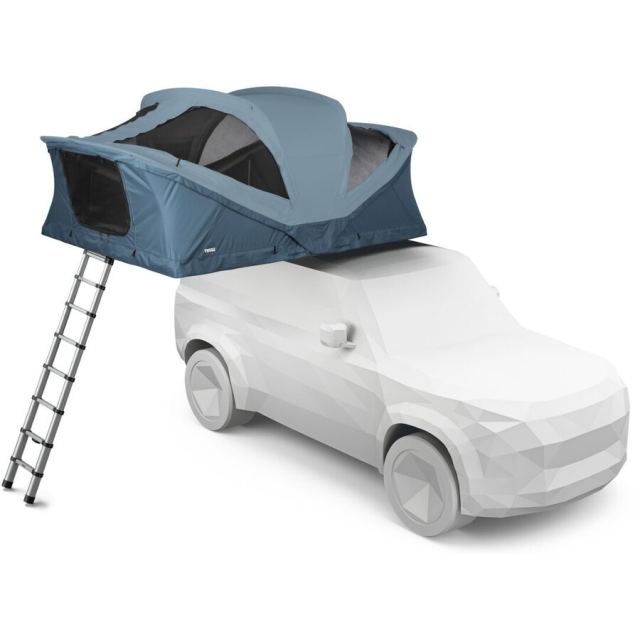 Thule Cort auto cu prindere pe plafon, Thule, Approach 2 L, pentru 4 persoane, Albastru Ardezie