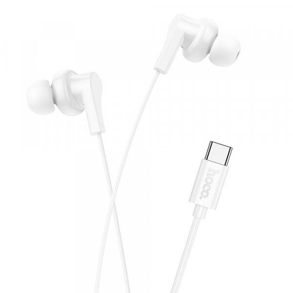 HOCO Handsfree USB-C HOCO M114, Alb