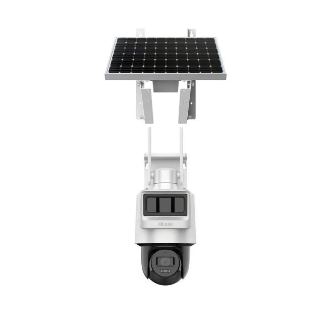 Camera supraveghere PTZ rotativa GSM 4G LTE Hikvision HiLook PTZ-N2C200I-K/4G/C05S10, 2 MP, PIR + Radar 12 m, 2.8 mm, IR 30m, microfon si difuzor, acumulator 50.76 Wh, panou solar, slot card