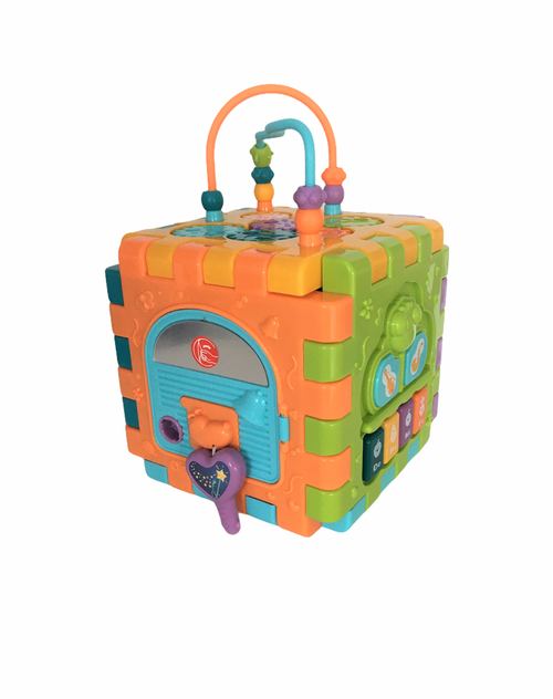 Cub de activitati Lorelli, 10 piese, interactiv, multicolor