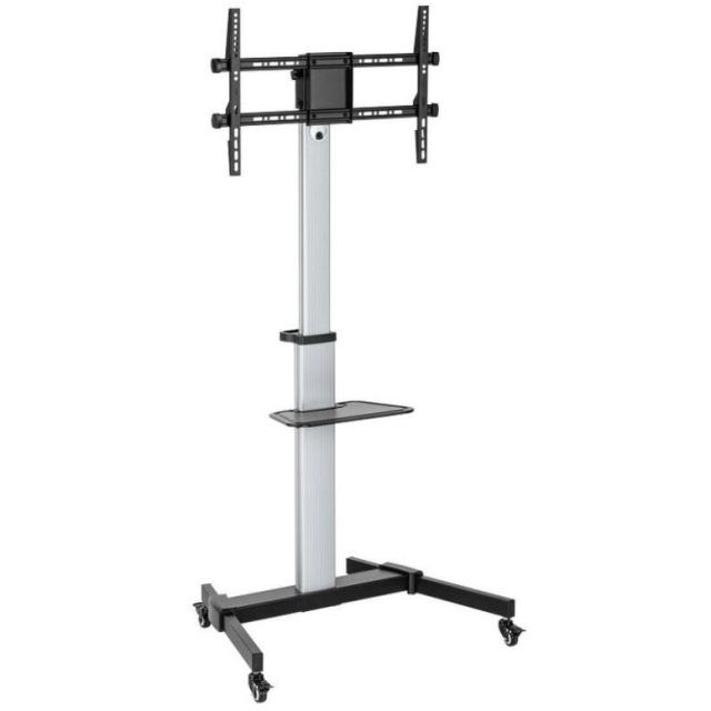 SBOX Stand TV SBOX FS-444, 37 - 86, 50 Kg, Negru/Argintiu