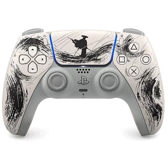 Sony Controller Wireless Sony DualSense Ghost of Yotei Black Limited Edition pentru PlayStation 5,Alb-Negru