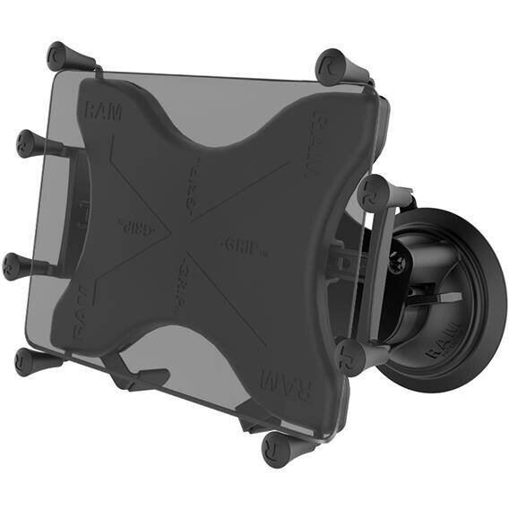 RAM&nbsp;MOUNTS RAM® X-Grip® cu aspiratie dubla Twist-Lock™ pentru tablete 9-11 - scurt