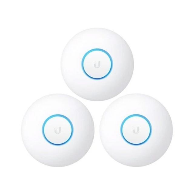 Kit access point dual-band Ubiquiti UniFi nanoHD, WiFi 5, 1733 Mbps, MU-MIMO, PoE, UniFi, 3 bucati