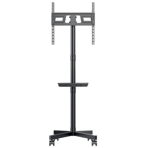 MACLEAN Stand TV Maclean MC-949, de podea, mobil, compatibil 32-55 inch, greutate suportata 25 kg, Negru