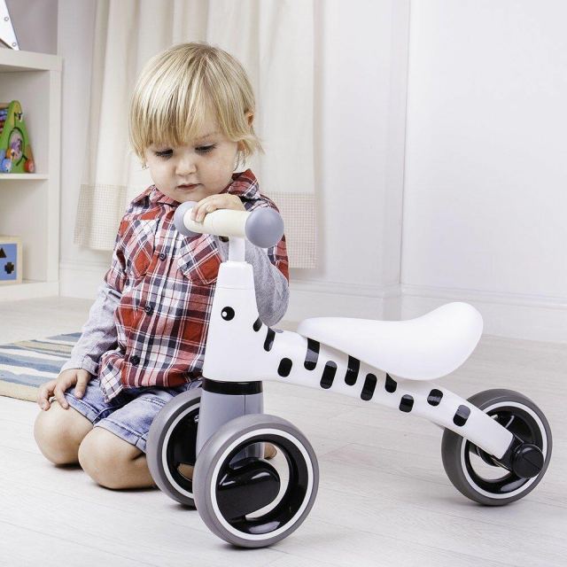 Ride-On pentru copii fara pedale Didicar zebra recomandata de la 1 an pana la greutatea maxima de 20 kg