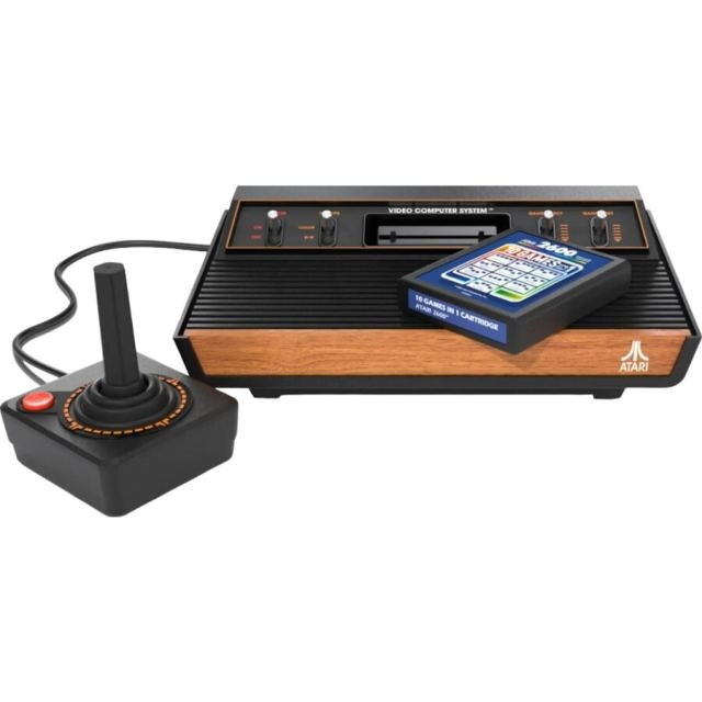 Atari Consola de jocuri retor Atari 2600+ Classic Game Console, joystick CX40+, Negru