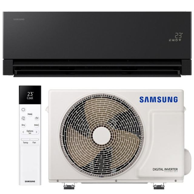Samsung Aparat de aer conditionat Samsung Windfree Premiere+ WI-FI, 12000 BTU, Clasa A+++/A+++, filtru 4 in 1, PM2.5, Radar Sensor, AI Motion Wind, AI Auto Comfort, Negru