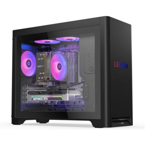 Lenovo Sistem desktop Lenovo Legion T5 30IAS10, Intel Core Ultra 5 225, 32GB RAM, 1TB SSD, nVidia GeForce RTX 5060 8GB, No OS, Negru