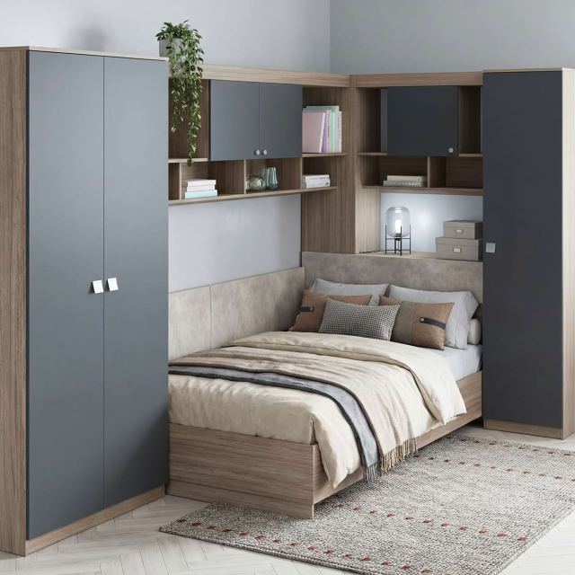 Dormitor pe colt tineret ALESSIO 4