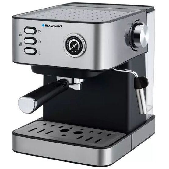 Blaupunkt Espressor Blaupunkt CMP312, 15 Bar, 850W, rezervor 1.6 l, cappuccino, argintiu cu Negru