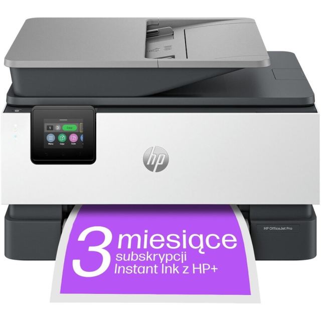 HP Imprimanta multifunctionala cu jet de cerneala HP OfficeJet Pro 9120e (403X8B),  A4, color, Wi-Fi, Bluetooth, Ethernet, USB 2.0, RJ-11, Alb-Negru