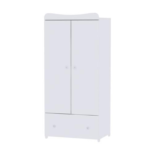 Dulap garderoba Lorelli Exclusive, 80x57x178 cm, 2 usi, Alb