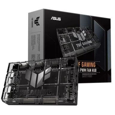 Asus Hub Ventilator ASUS TUF Gaming ARGB, PWM, Afisaj LED, Negru