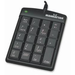 MANHATTAN Tastatura numerica ultra subtire USB negru, Manhattan