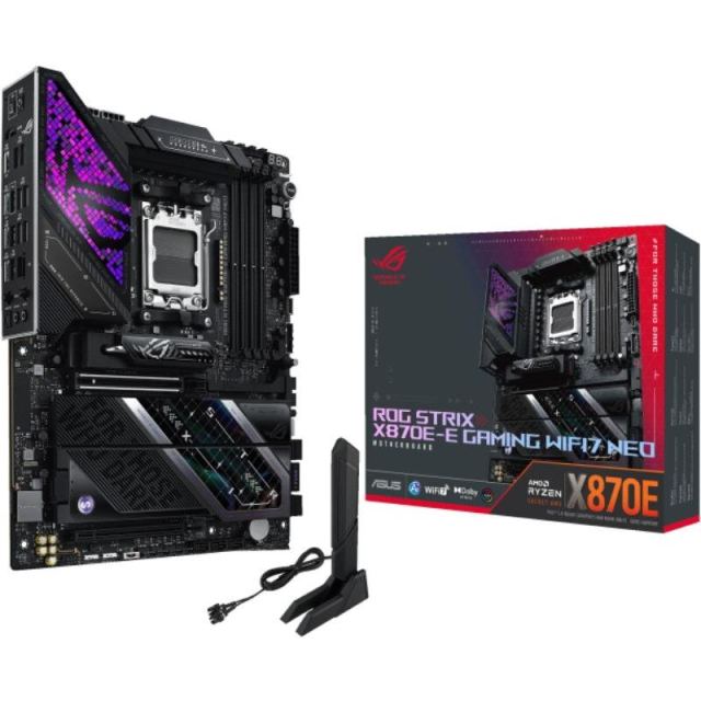 Asus Placa de baza ASUS ROG STRIX X870E-E GAMING WIFI7 NEO, AMD X870E, AM5, ATX, DDR5