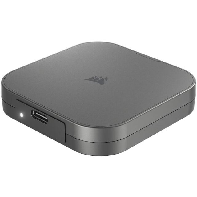 CORSAIR SSD extern Corsair EX400U, 2TB, USB-C, viteza citire 4000MB/s, viteza scriere 3600MB/s, Gri