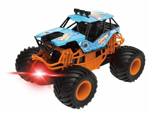 Masinuta CEVODLE cu lumini, sunete si frictiune, 1/24, 19cm, Albastru