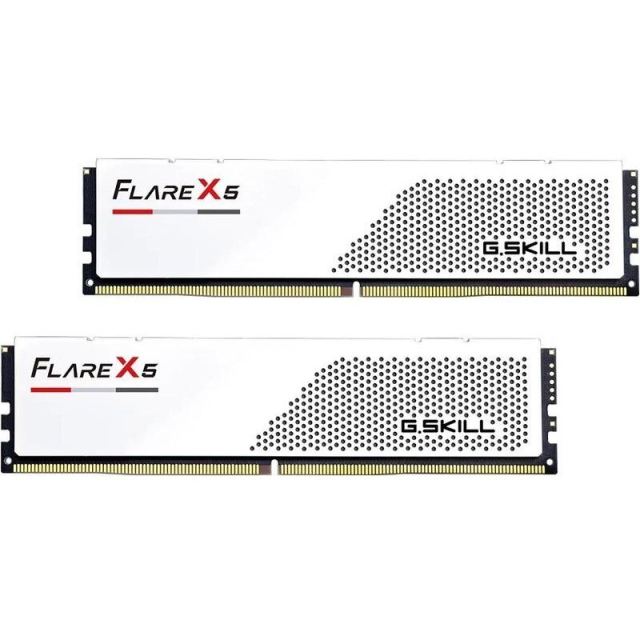 G.SKILL Memorie RAM Kit Dual G.Skill Flare X5, 64GB (2×32GB), DDR5 6000 MHz, CL28, Alb
