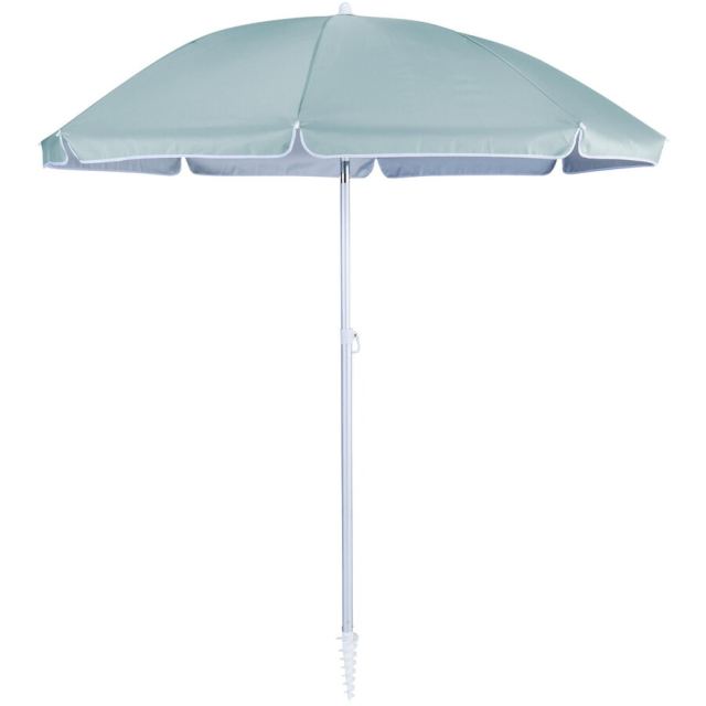 Naterial Umbrela terasa, aluminiu/poliester, Ø 200 cm, H 215 cm, Verde deschis