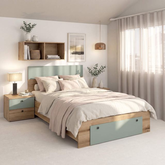 Pat copii cu sertar frontal AMBRO, 90x200