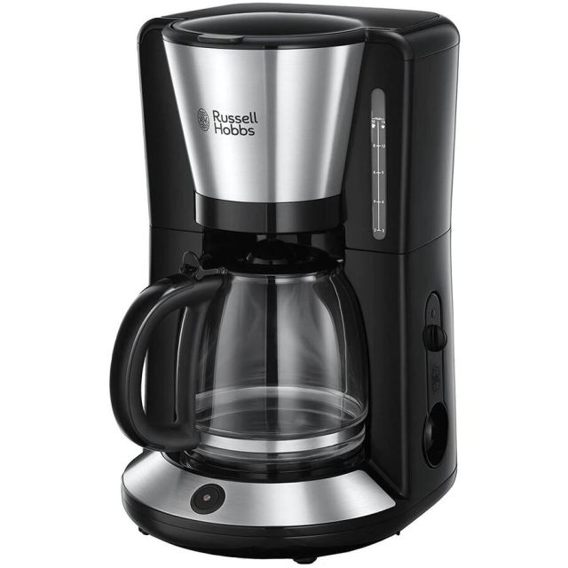 Russell&nbsp;hobbs Cafetiera Russell Hobbs 24010-56, 1000 W, 1.25 l, 10 cesti, Negru/Argintiu