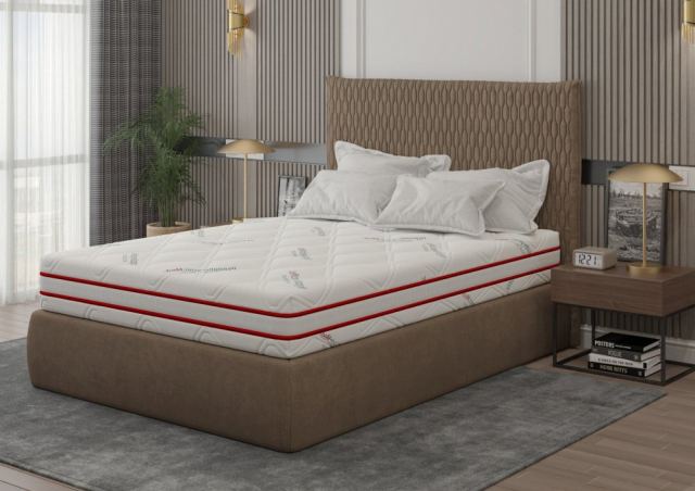 Saltea cu memorie Somnart Memory HypoallergenicMed Antibacteria 90 x 200 x 18 cm cu husa  detasabila