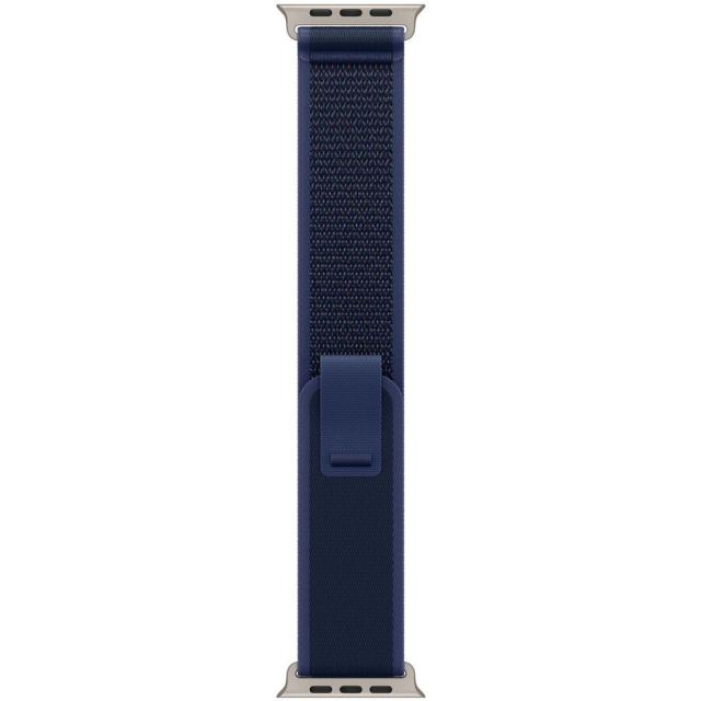 Apple Apple Watch 49mm Loop:  Blue Trail Loop - S/M - Natural Titanium Finish