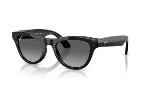 Ochelari Smart Ray-ban META Skyler Gen 2 RW4014 601/T3 52-20, Wi-Fi 6, Bluetooth, High Bridge Fit, Aparat foto cu filmare, Asistent vocal, 32GB Flash, Lentile Polarizate cu Gradient Grafit (Negru)