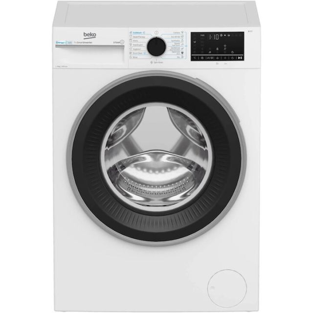 Beko Masina de spalat rufe Beko B3WFU49415WBES, 9 kg, Clasa A, 1400 RPM, SteamCure, Iron Fast, Alb