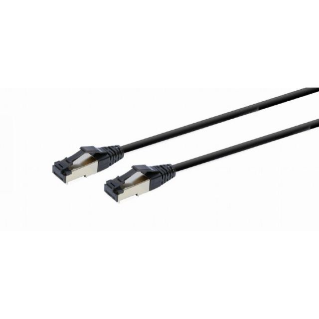 GEMBIRD Cablu de retea RJ45 S/FTP Cat. 8 LSZH 2m Negru, Gembird PP8-LSZHCU-BK-2M