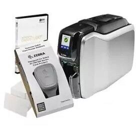 ZEBRA Imprimanta de carduri Zebra ZC300, sublimare, transfer termic, single side, 300 DPI, USB, Ethernet, 200 de carduri/ora color si 900 de carduri/ora monocrom, display LCD, Negru-Gri