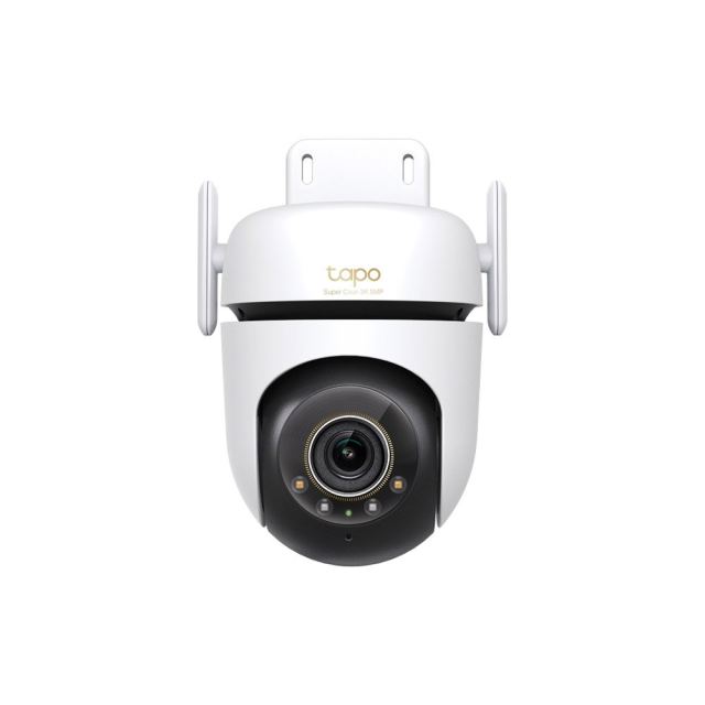 Camera supraveghere wireless IP WiFi PT TP-Link Starlight TAPO C530WS, 5 MP, IR/lumina alba 30 m, microfon si difuzor, slot card, control prin aplicatie, detectie smart, sirena, 360 grade, motion tracking