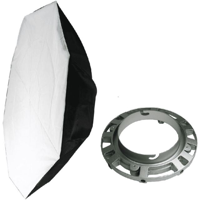 iShoot Softbox octogonal octobox 95cm cu montura Elinchrom si Velcro pentru grid
