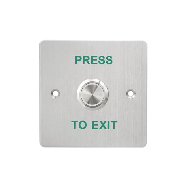 Buton cerere iesire exterior LinkPower ML-86, NO/NC/COM, 12/24 V, otel inoxidabil, rezistent la apa