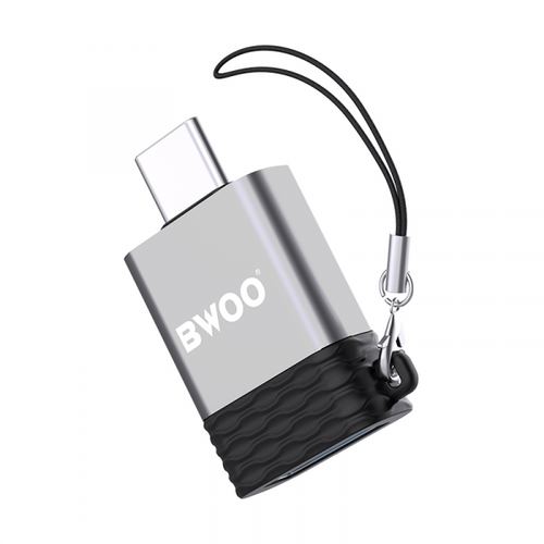 Adaptor OTG USB-A - USB-C BWOO BZ-35, Gri