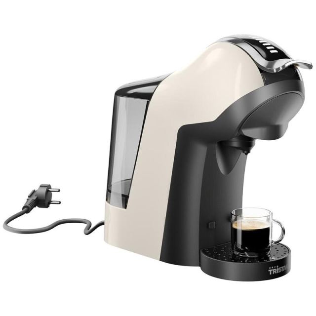 TRISTAR Aparat cu mai multe capsule Tristar CM-2301,  3 in 1, Potrivit pentru capsule Nespresso si Dolce Gusto, 19 bar, Fara BPA , Bej